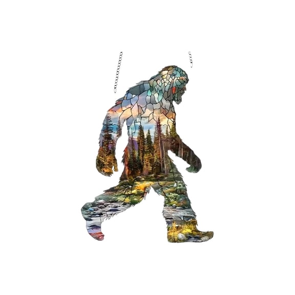 HASACHYL Sun Catcher Window Hanging, Wilderness Design Suncatcher for Glass Decor, Prism Crystal Rainbow Maker, Kids Room Ornament