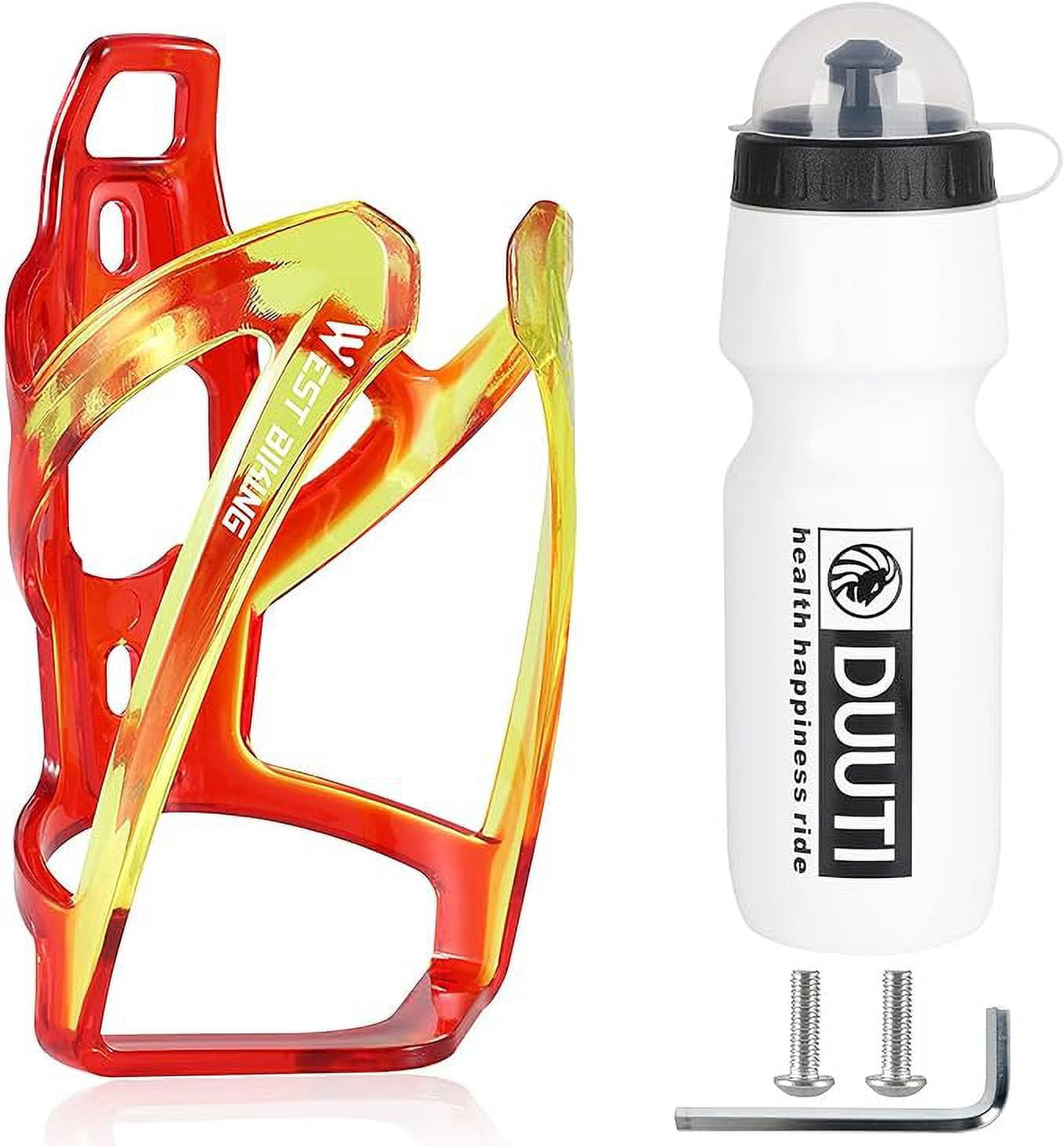 Water bottle holder with multi tool clearance