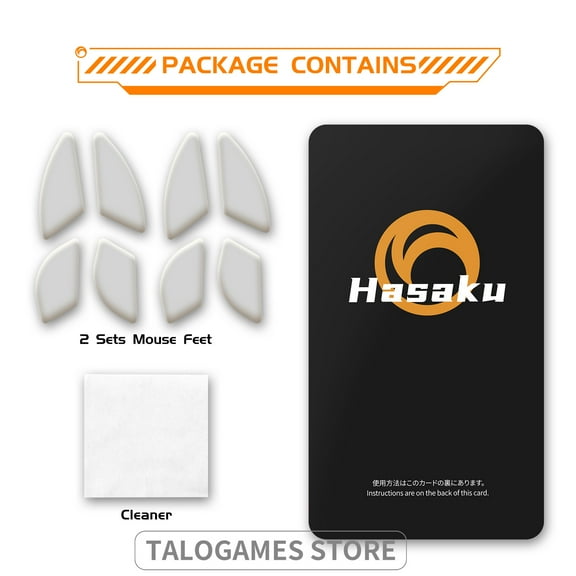 HASAKU ICE Version Mouse Feet Mouse Skates for Glorious Model O / Model O- Wireless Gaming Mouse, 2Sets