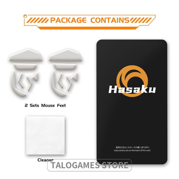 HASAKU ICE Version Mouse Feet Mouse Skates for Logitech G502 Wired Gaming Mouse, 2Sets