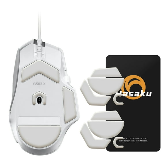 HASAKU ICE Version Mouse Feet Mouse Skates for Logitech G502 X Wired Gaming Mouse, 2Sets