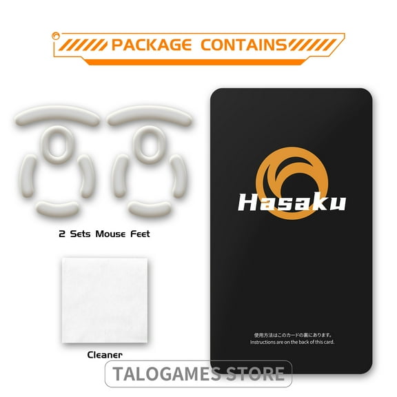 HASAKU ICE Version Mouse Feet Mouse Skates for Logitech GPRO Wireless Gaming Mouse, 2Sets