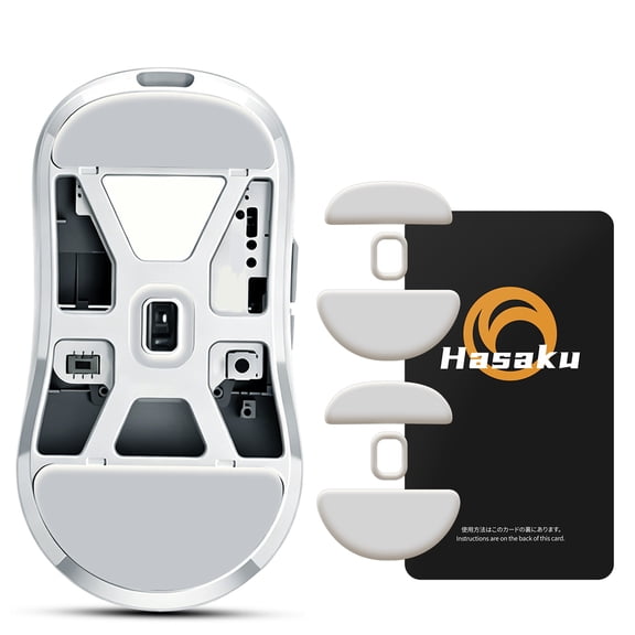 HASAKU ICE Version Mouse Feet Mouse Skates for Pusar X2N CrazyLight Wireless Gaming Mouse, 2Sets
