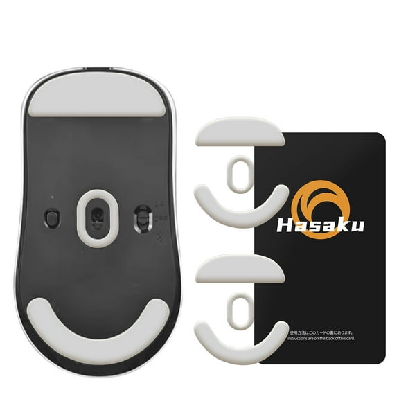 HASAKU ICE Version Mouse Feet Mouse Skates for VXE Dragonfly R1 / R1 Pro Wireless Gaming Mouse, 2Sets