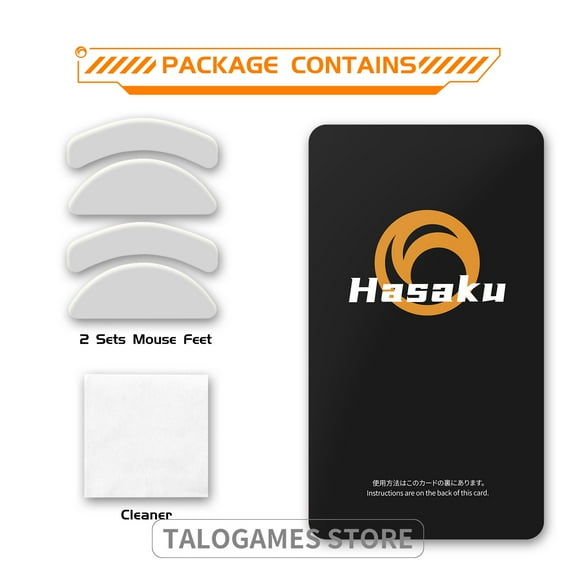 HASAKU ICE Version Mouse Feet Mouse Skates for Viper Mini Wireless Gaming Mouse, 2Sets