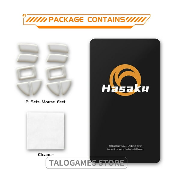 HASAKU ICE Version Mouse Feet Mouse Skates for Viper Ultimate Wireless Gaming Mouse, 2Sets