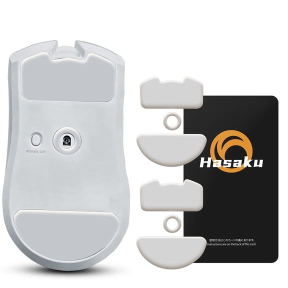 HASAKU ICE Version Mouse Feet Mouse Skates for Viper V4 Pro Wireless Gaming Mouse, 2Sets