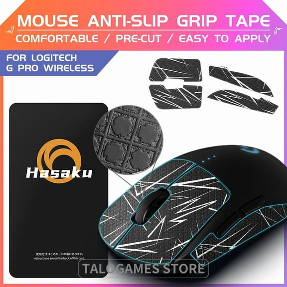 HASAKU Mouse Grip Tape for Logitech GPRO Wireless, 1 Count, 1 Pack