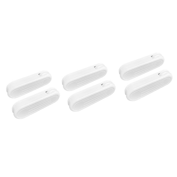 HASAYAKI Curtain Weights, 6-Pack Plastic Pull String Pendants for Vertical Blind and Drapes - White