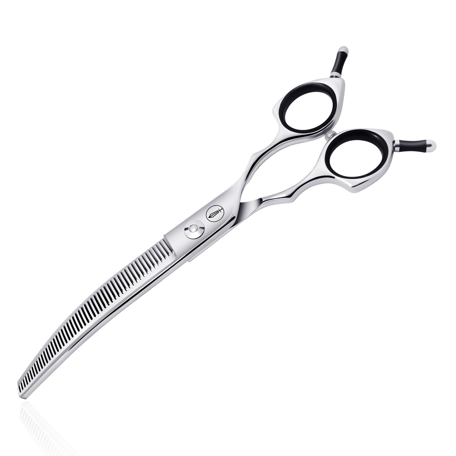 HASHIMOTO Curved Thinning Shears for Dogs,Curved Dog Thinning Shears ...