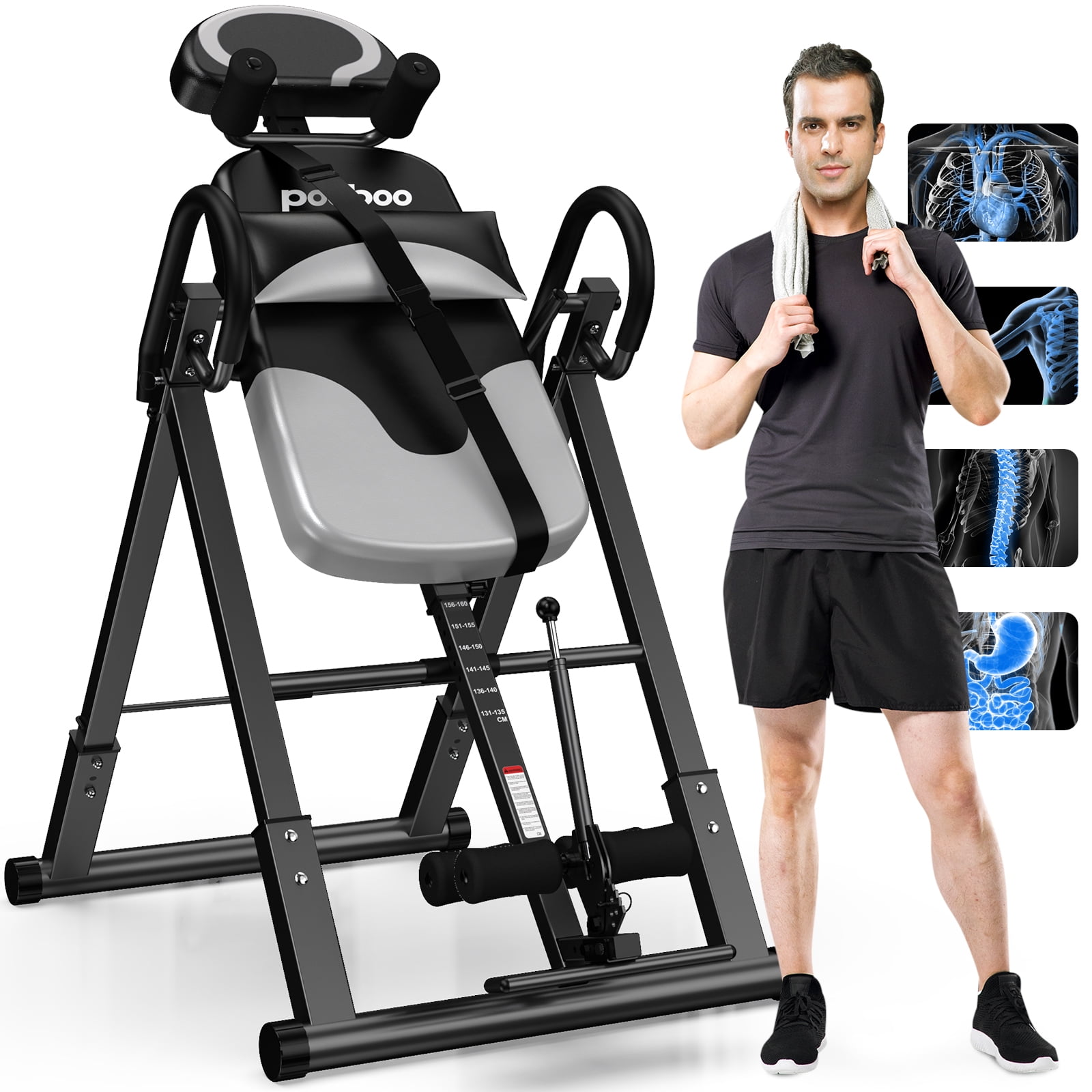 Photo 1 of 




Reduced price
HASIMAN
HASIMAN Inversion Table Back Therapy Reflexology Heavy Duty Foldable Back Stretcher Machine, Maximum User Weight 280 lbs