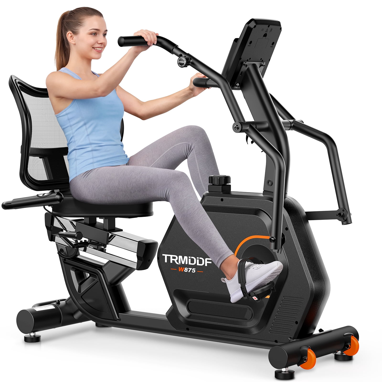 HASIMAN Elliptical Recumbent Exercise Bikes for Home Stationary with ...