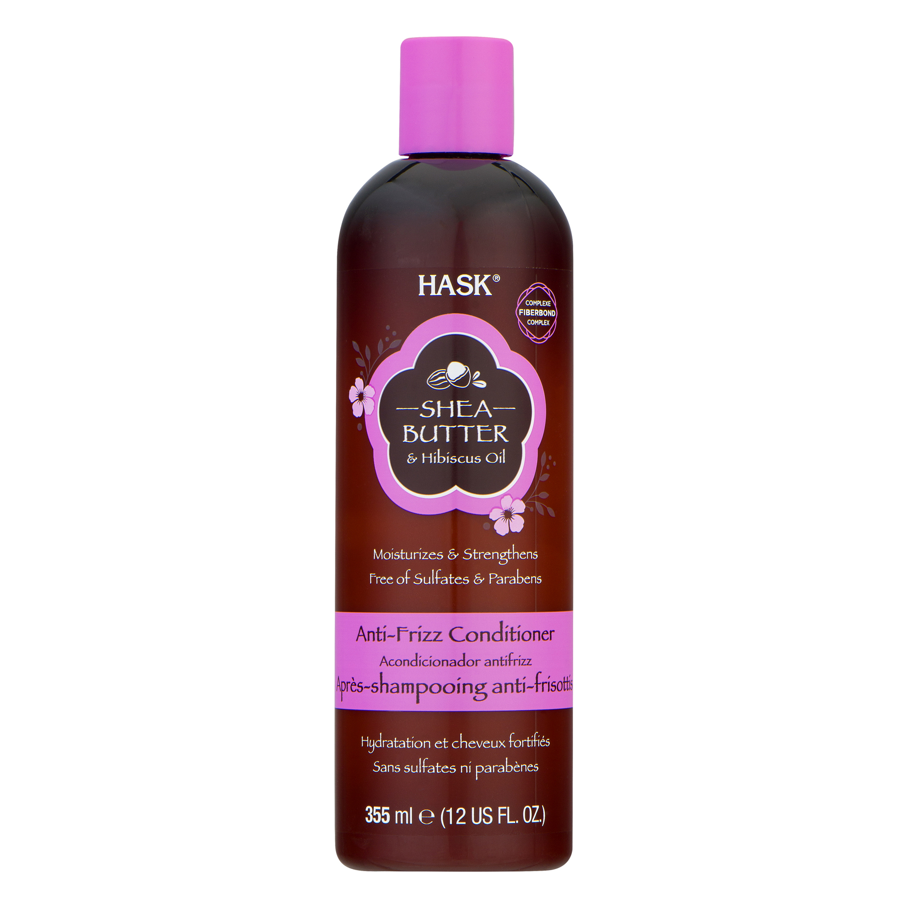 HASK Anti-Frizz Conditioner Sulfate Free Shea Butter and Hibiscus Oil, 12 fl oz - image 1 of 11