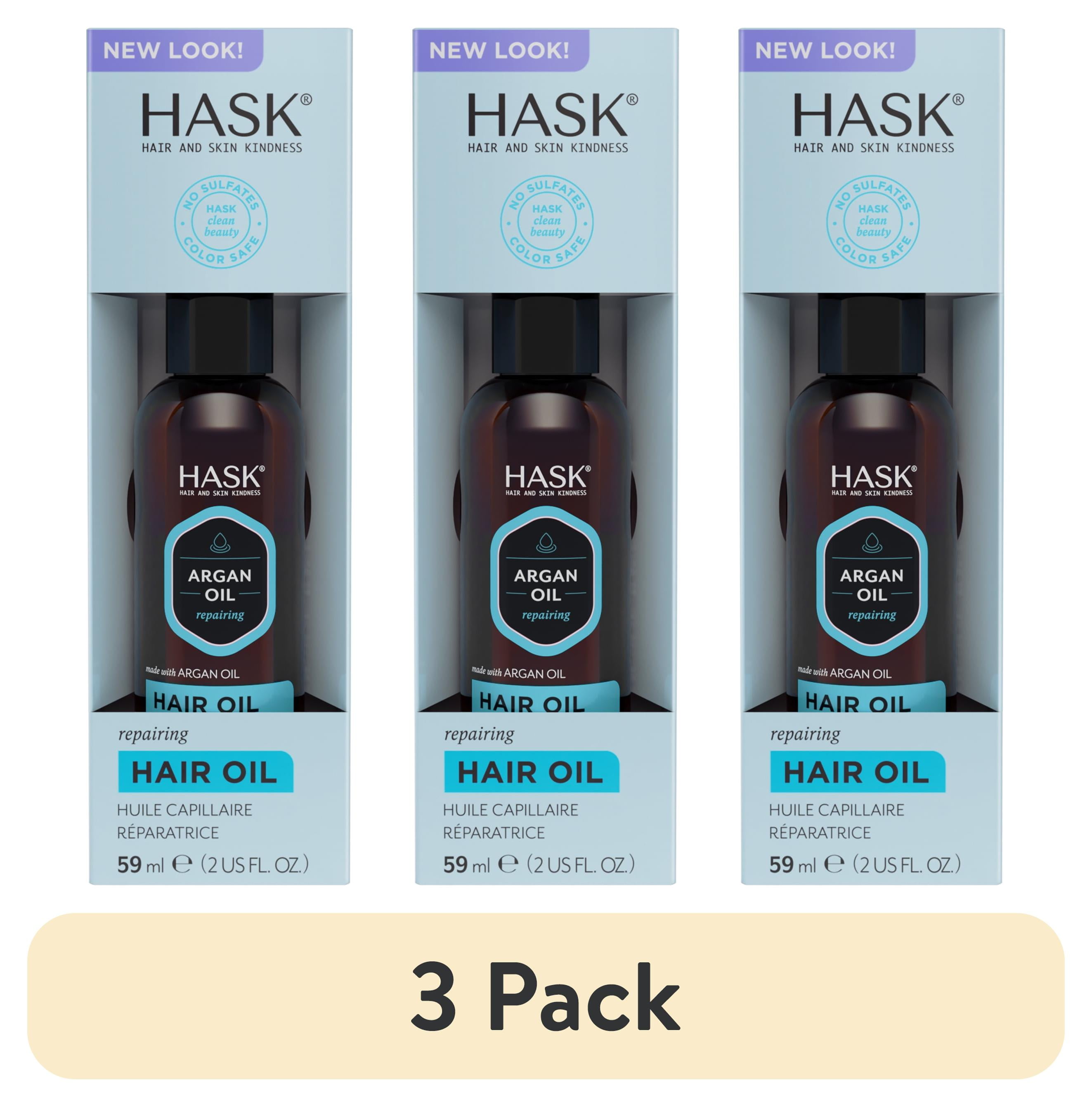 (3 pack) HASK Argan Oil Repairing Hair Oil, 2 fl. oz  (图1)