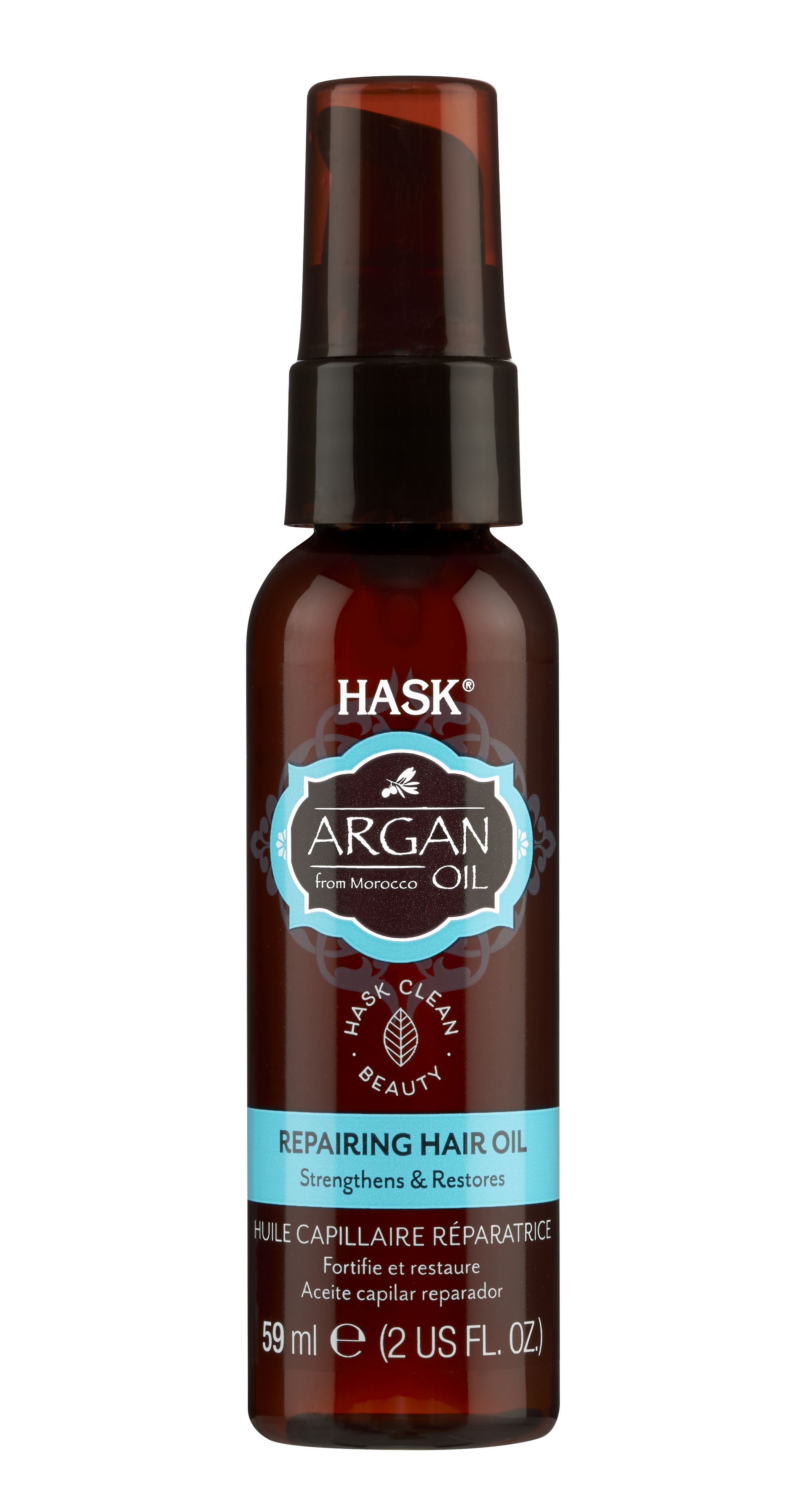 HASK Argan Oil from Morocco Repairing Sulfate-Free Shine Hair Oil, 2 fl. oz - image 1 of 11