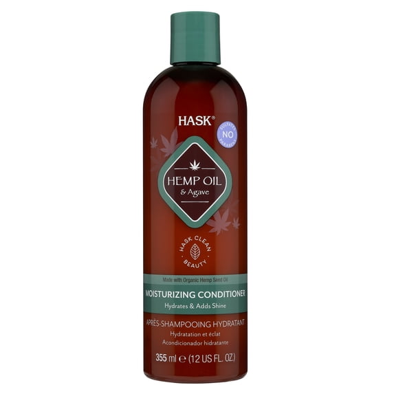 HASK Moisturizing Sulfate-Free Conditioner with Hemp Seed Oil & Agave, 12 fl oz