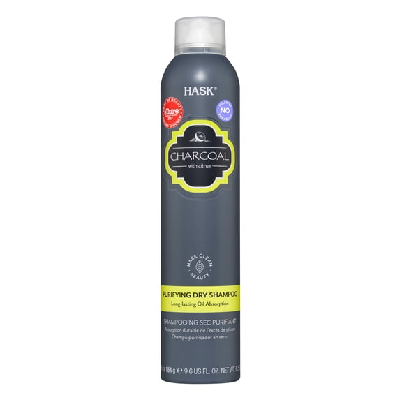 HASK Purifying Dry Shampoo, Aluminum-Free with Charcoal, 6.5 oz