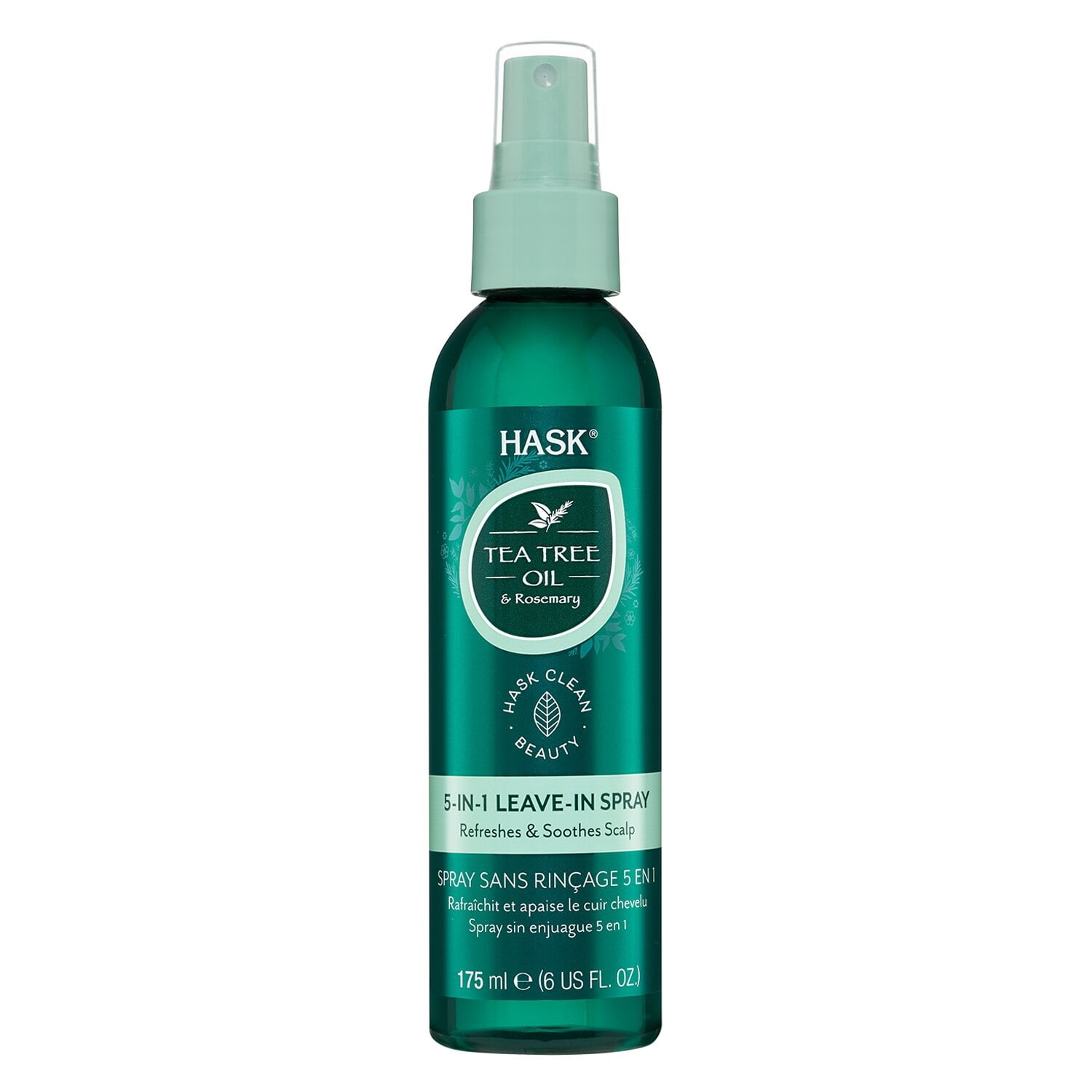 HASK Tea Tree Oil Rosemary 5in1 LeaveIn Spray, 6 Oz., Pack of 2
