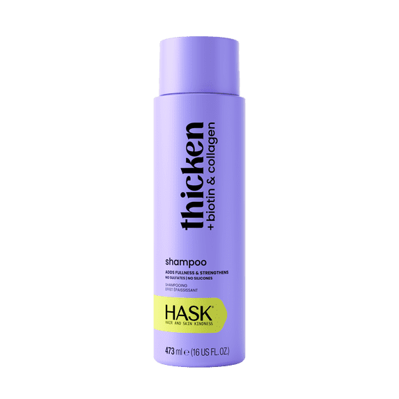 HASK Thicken + Biotin & Collagen Shampoo, 16 fl oz