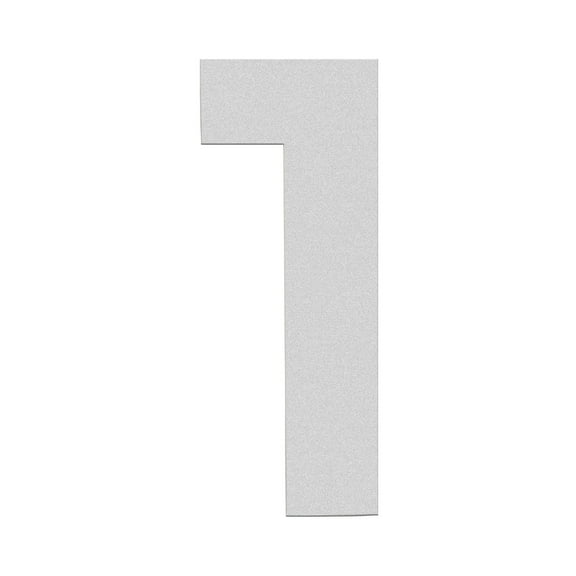 HASWARE 3 inch (7.5 cm) Self Adhesive House Number Apartment Door Numbers Mailbox Stickers, Acrylic(#1, Silver)
