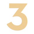 thumbnail image 1 of HASWARE 3 inch (7.5 cm) Self Adhesive House Number Apartment Door Numbers Mailbox Stickers, Acrylic(#3, Golden), 1 of 6