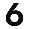 thumbnail image 1 of HASWARE 3 inch (7.5 cm) Self Adhesive House Number Apartment Door Numbers Mailbox Stickers, Acrylic(#6, Black), 1 of 7