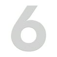 thumbnail image 1 of HASWARE 3 inch (7.5 cm) Self Adhesive House Number Apartment Door Numbers Mailbox Stickers, Acrylic(#6, Silver), 1 of 5