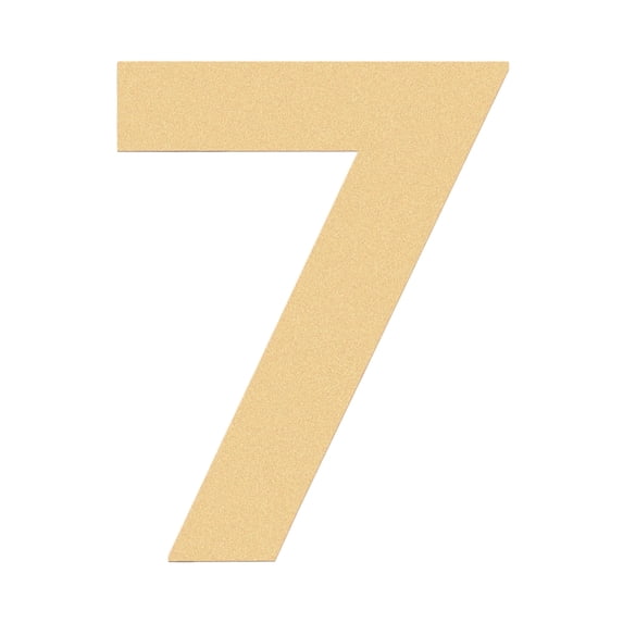 HASWARE 3 inch (7.5 cm) Self Adhesive House Number Apartment Door Numbers Mailbox Stickers, Acrylic(#7, Golden)