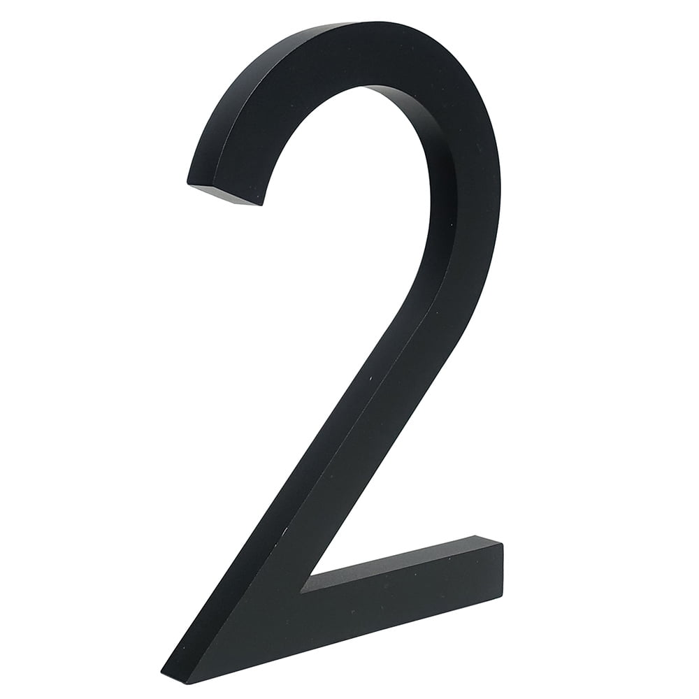 HASWARE Floating House Numbers - 5 Inch Modern Address Plaque For Door Or Wall
