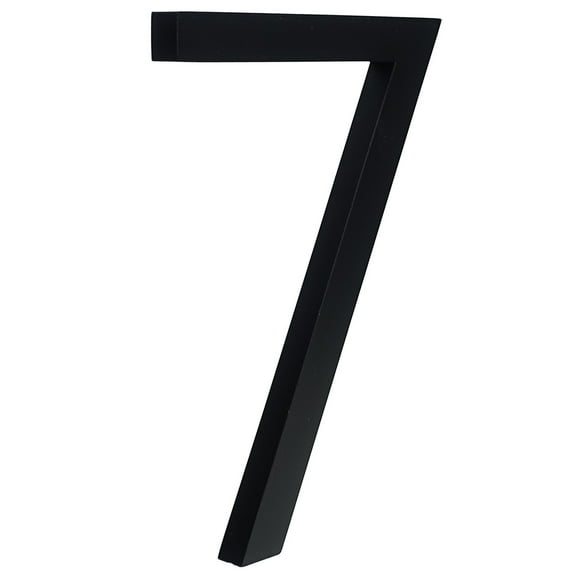 HASWARE 4 inch (10 cm) Floating House Number Apartment Door Numbers Mailbox Address Sign, Aluminum Alloy (#7, Black)