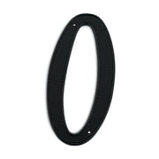 HASWARE 4 inch 10 cm Metal House Number with 2 Screws, Zinc Alloy #0, Black
