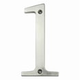 thumbnail image 1 of HASWARE 4 inch (10 cm) Metal House Number Apartment Door Numbers Mailbox Address Sign with 2 Screws, Zinc Alloy (#1, Silver), 1 of 7