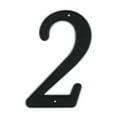 thumbnail image 1 of HASWARE 4 inch (10 cm) Metal House Number Apartment Door Numbers Mailbox Address Sign with 2 Screws, Zinc Alloy (#2, Black), 1 of 6