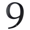 thumbnail image 1 of HASWARE 4 inch (10 cm) Metal House Number Apartment Door Numbers Mailbox Address Sign with 2 Screws, Zinc Alloy (#9, Black), 1 of 7