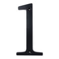 thumbnail image 1 of HASWARE 4 inch (10 cm) Metal House Number Apartment Door Numbers Mailbox Address Sign with 2 Screws, Zinc Alloy (#1, Black), 1 of 7