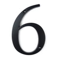 thumbnail image 1 of HASWARE 4 inch (10 cm) Metal House Number Apartment Door Numbers Mailbox Address Sign with 2 Screws, Zinc Alloy (#6, Black), 1 of 7