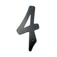 thumbnail image 1 of HASWARE 4 inch (10 cm) Metal House Number Apartment Door Numbers Mailbox Address Sign, Aluminum Alloy (#4, Black), 1 of 7