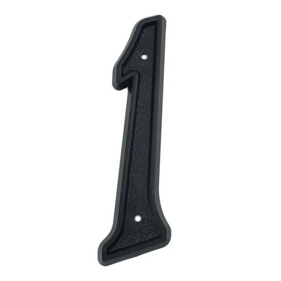 HASWARE 5.5 inch (13.9 cm) Large House Numbers Apartment Door Numbers Mailbox Address Sign with 2 Screws, ABS Plastic (#1, Black)