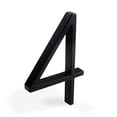 thumbnail image 1 of HASWARE 5 inch (12.5 cm) Floating House Number Apartment Door Numbers Mailbox Address Sign, Aluminum Alloy (#4, Black), 1 of 6
