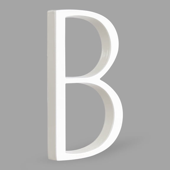 HASWARE 5 inch (12.5 cm) Floating House Number Apartment Door Numbers Mailbox Address Sign, Aluminum Alloy (B, White)