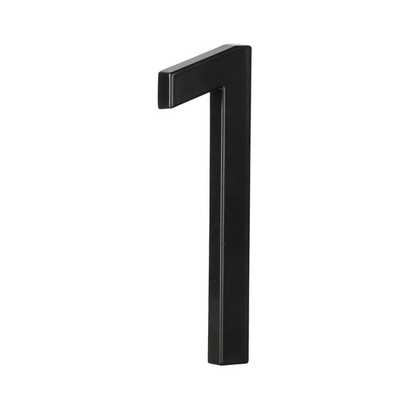 HASWARE 5 inch (12.5 cm) Floating House Number, Zinc Alloy (#1, Black)