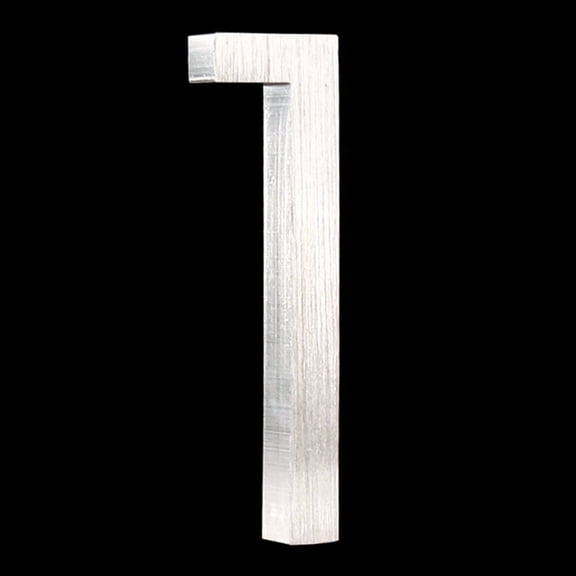 HASWARE 6 inch (15 cm) Floating House Number, Aluminum Alloy (#1, Silver)