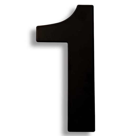 HASWARE 6 inch (15 cm) Stainless Steel House Number Apartment Door Numbers Mailbox Address Sign with 2 Screws (#1, Black)