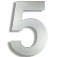thumbnail image 1 of HASWARE 6 inch (15 cm) Stainless Steel House Number Apartment Door Numbers Mailbox Address Sign with 2 Screws (#5, Silver), 1 of 5
