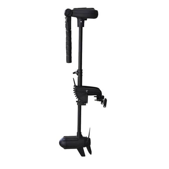 HASWING OUTDOOR Electric Trolling Motor 12V 1 HP Power 35.4 Inch Shaft Protruar Brushless Transom Mount Bracket Stepless Speed Control Folding Handle Boat Fishing Freshwater Saltwater 50744