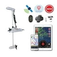 thumbnail image 1 of HASWING OUTDOOR Electric Trolling Motor 12V 54" 55lbs Cayman GPS Anchor Control Shaft Bow Mount Portable Fishing Boat Saltwater Freshwater with Wireless Remote Quick Release Bracket Foot Controller, 1 of 7