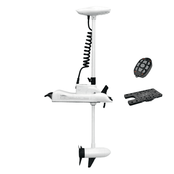 HASWING OUTDOOR Electric Trolling Motor 12V 55LB 48 Inch Shaft Cayman Bow Mount Boat Fishing Saltwater Freshwater with Remote Control and Quick Release Bracket