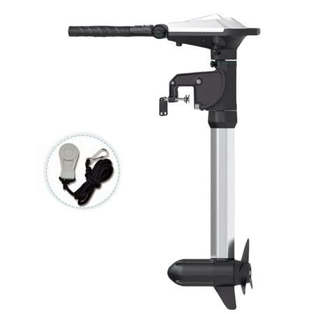 HASWING OUTDOOR Electric Trolling Motor 24V 5 HP Power 27.5 Inch Shaft Brushless Ventura T Transom Mount Bracket Stepless Speed Control Folding Handle Boat Fishing Saltwater Freshwater 50749