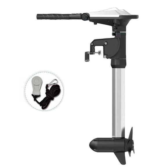 HASWING OUTDOOR Electric Trolling Motor 24V 5 HP Power 27.5 Inch Shaft Brushless Ventura T Transom Mount Bracket Stepless Speed Control Folding Handle Boat Fishing Saltwater Freshwater 50749