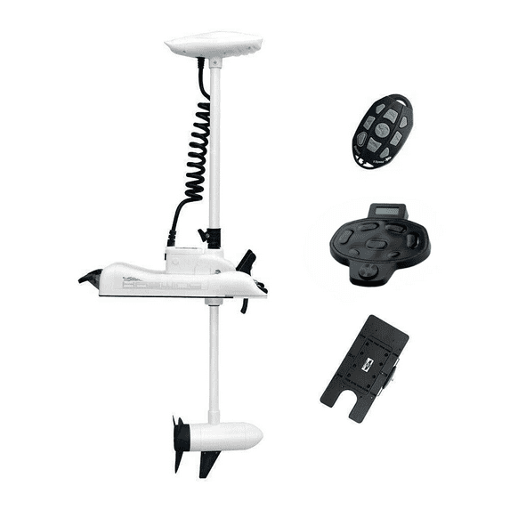 HASWING OUTDOOR Electric Trolling Motor 24V 80LB 48 Inch Shaft Cayman Bow Mount Boat Fishing Saltwater Freshwater with Remote Control Quick Release Bracket Wireless Foot Controller